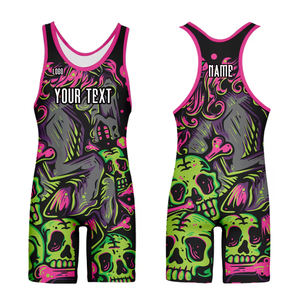 Combinaisons de lutte sportive en gros, gilets de fitness pour hommes personnalisés, combinaison de musculation avec impression personnalisée et sublimation - Product Image 1