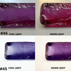 Alexandrite de laboratoire cultivée avec effet de changement de couleur, Corindon synthétique brut fusionné à la flamme, Pierres précieuses en vrac créées en laboratoire - Product Image 2