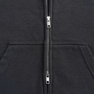 Slim Fit à la mode hommes fermeture éclair sweats à capuche en gros lavé à l'acide 100% coton français éponge pleine fermeture éclair sweats à capuche élégant Streetwear - Product Image 6