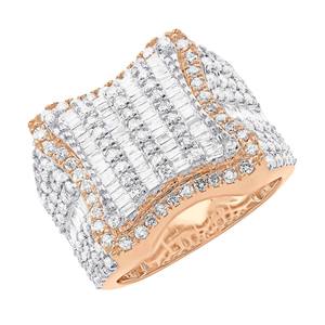 Nuevo diseño de joyería hecha a mano de Hip Hop en plata 925 Iced Out Round Cut Moissanite Diamond Ring para hombres - Product Image 3