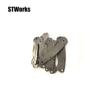 Balances de couteau en titane brossé washstone pour Para 3 Spyderco Benchmade Bugout 535