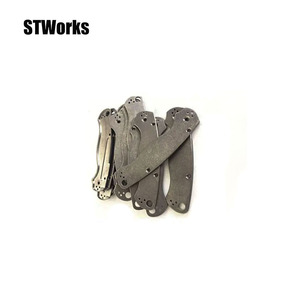 Básculas de cuchillo de titanio cepillado washstone para Para 3 Spyderco Benchmade Bugout <span class=keywords><strong>535</strong></span> - Product Image 4