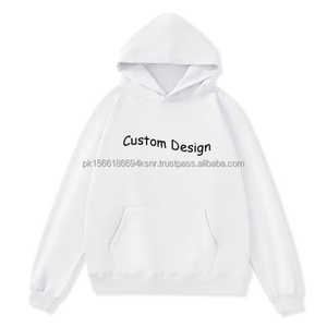 Nuevos Estilos Sudadera con Capucha de Invierno Personalizada de Gran Gramaje con Hombros Caídos, Forro Polar, Bordada, con Cuentas, Teñida Lisa, Estampado Puff, Talla XS - Product Image 4