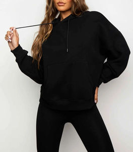 Venta al por mayor OEM pulóver chándal ropa de gimnasio chándal Anti Shrink diseño moderno chándal para mujeres con logotipo de color personalizado - Product Image 4