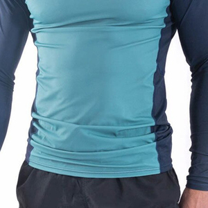 OEM Hombres Cómodo Gimnasio Fit Long Rash Guard Venta caliente Diseño personalizado con el mejor precio Impresión sublimada Patrón liso - Product Image 6