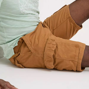 Short cargo décontracté en coton de couleur unie pour hommes 100% coton numérique prix de gros Service OEM fabriqué à l'usine disponible pour les adultes - Product Image 4