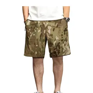Großhandel Custom Summer Outdoor Camouflage TC Shorts Gedruckt Multi cam & Black Multi cam