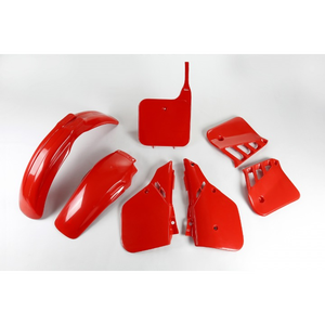 Per Honda CR 250 1987-1987 Kit parafango posteriore rosso 061 parti in acciaio imballate in borsa Air spedite - Product Image 1