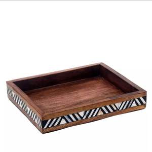 Nuevo diseño de bandeja de servicio de metal con calidad superior del fabricante indio para suministros de uso doméstico para hoteles y restaurantes - Product Image 3