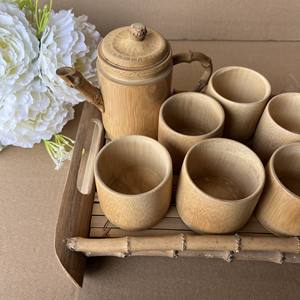 Ensemble de théières en bambou artisanal du Vietnam - Product Image 3