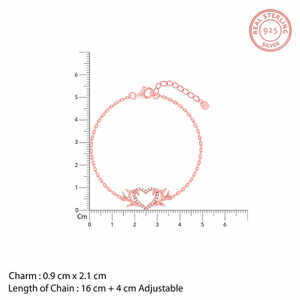 Brazalete fino entrelazado en el amor de oro rosa - Product Image 5