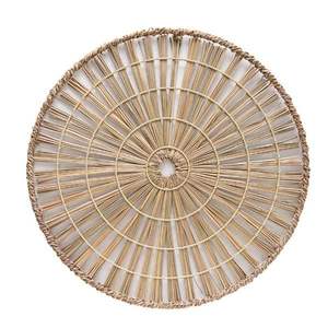 Mantel Individual de Jacinto de Agua Natural con Borde Festoneado, Decorativo, Estilo Rústico Chic, para Oficina, Café, Comedor, Fiestas, al Precio Más Bajo - Product Image 5