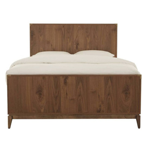 Marco de cama de madera Suar de caoba de teca, muebles para el hogar minimalistas modernos duraderos de Color personalizado con cabecero iluminado 051202 - Product Image 2