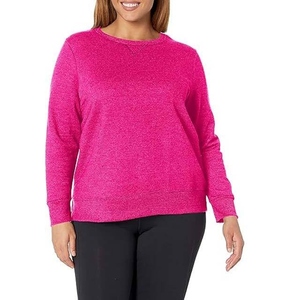 High Quality Women <b>Long</b> <b>Sweatshirt</b> Winter Printed Knitted Solid Color Drop Shoulder Pullover Warm Casual Streetwear Custom Logo - Product Image 3