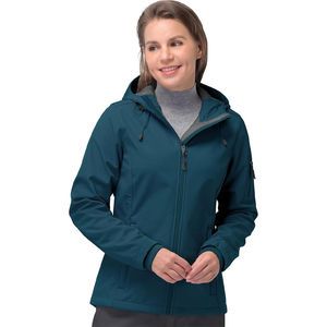 Women Hooded Rain Jackets <b>Manufacturer</b> New Windproof Zipper Softshell Jacket Wholesale OEM Waterproof Winter Jackets - Product Image 1