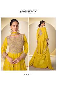 Costumes Salwar Kameez de créateur brodés de chinon de qualité supérieure disponibles à des tarifs de gros idéaux pour des tenues de fête - Product Image 5