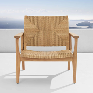 เก้าอี้รับประทานอาหารกลางแจ้งที่มีรายละเอียดสานด้วยหวายที่ทันสมัย - Product Image 5