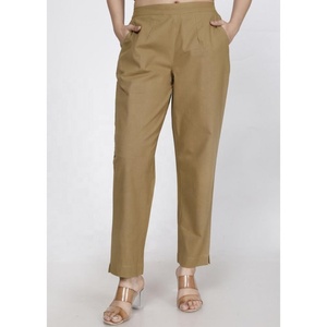 Pantalones de Algodón SHUBH EXIM para Mujer, Corte Bootcut, No Tejidos, Cintura Elástica, Cintura Alta, Secado Rápido, Transpirables, Ajuste Holgado, Largos, para Verano - Product Image 3