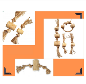 Bâtons en bois de caféier à mâcher durables et durables-Jouets à mâcher pour chiens - Product Image 2