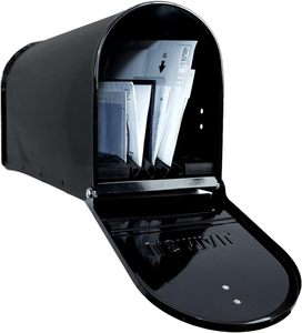 Boîte aux lettres verticale moderne en métal galvanisé, finition mate, pour poteau de clôture ou fixation murale, prix usine US, OEM ODM - Product Image 1