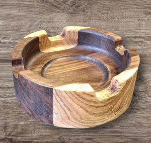 Cenicero único de madera para cigarros Cenicero de madera Cenicero de cigarrillos Cenicero de madera Cenicero de tabaco - Product Image 3