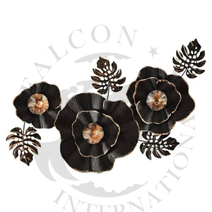 Decoración moderna para el hogar, arte de pared de Metal y cristal, escultura de pared colgante con decoración de pared de Metal Acrílico - Product Image 5