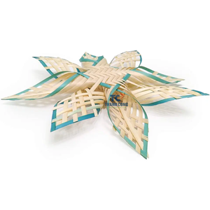 Noël tissé à la main rotin arbre de noël décor osier Vintage arbre de noël ornement pour la décoration intérieure cadeaux pour noël - Product Image 5