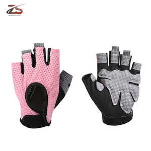 Guantes de cuero de verano para hombre de Pakistán Guantes de carreras de medio dedo Piel de cabra transpirable - Product Image 3
