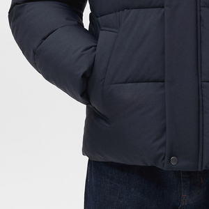 Veste matelassée pour homme en tissu uni, coupe classique, fermeture éclair, décontractée, chaude pour l'hiver, tendance 2026, veste matelassée de haute qualité pour homme - Product Image 3