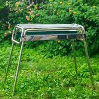 Barbecue au charbon de bois pliable en acier inoxydable moderne, four à barbecue sans fumée, barbecue portable de jardin