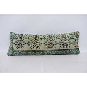 พรม Kantha ขนสัตว์สีเบจสไตล์โบฮีเมียน12X36นิ้วทอลายวินเทจ - Product Image 1