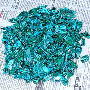 Lote de par de cabujones de malaquita de crisocola natural para hacer joyas, par de piedras curativas pulidas listas para la venta - Product Image 5