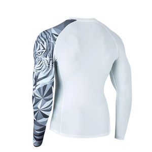 Pas cher prix extensible hommes Rash Guard meilleure vente hommes Rash Guard prix de gros hommes Rash Guard - Product Image 3