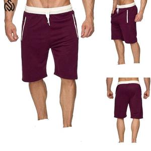 OEM al por mayor 100% algodón pantalones cortos de lana de los hombres personalizados de verano de rizo francés con impresión sólida diseño liso - Product Image 6