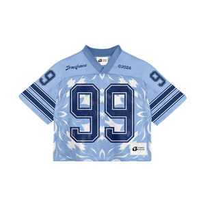 Maillot de football américain Logos personnalisés Maillot coupe boxy Chemises Sport Team Training Baseball Jersey Soccer Uniform Mesh - Product Image 1