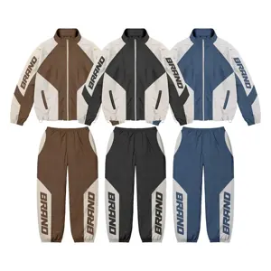 ชุดวอร์มผ้าไนลอนกันลมสำหรับผู้ชายชุดวอร์มผ้าโพลีเอสเตอร์ปรับแต่งได้แบบเต็มรูปแบบ2025 - Product Image 1