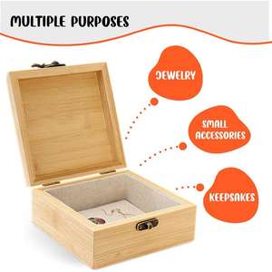 Meilleures ventes de boîte à bijoux en bois faite à la main pour le stockage de bijoux de mariage en Inde - Product Image 5