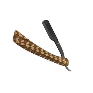 Meilleure entreprise Pissco pour rasoir droit en acier inoxydable, couteau de rasage pliable avec lame droite, rasoir de barbier, rasoir avec logo personnalisé - Product Image 2