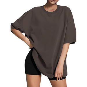 T-shirt décontracté à manches longues et col rond pour femme, imprimé numérique personnalisé, grande taille - Product Image 1