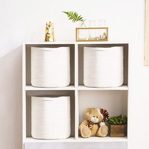 Panier en corde de coton, grande couverture panier à linge pour lancers, oreillers, couverture OEM fabriqué au Vietnam, vente en gros - Product Image 6