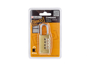 Lucchetto a combinazione a 3 cifre da 20 mm, blister C-20 (Miarco 11043) - Product Image 1