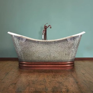 Unique Design Modern <b>Hammered</b> Finish Copper Bathtub for Home Hotel Restaurants Hot Selling Luxury the Quality Collection - Product Image 2