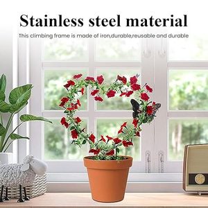 Iron Plant Support Sticks-2 Pcs <b>Butterfly</b> Plant Stakes-12 Inches ECO FRIENDLY Waterproof <b>Garden</b> Stakes - Product Image 4