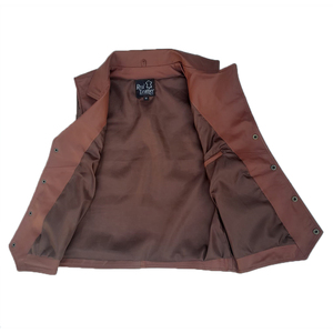 Chaleco de cuero de moda de cuero genuino para hombres Ropa casual y al aire libre - Product Image 3