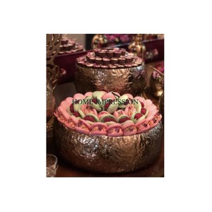 Cuenco de chocolate de acero inoxidable de alta calidad, forma redonda, cuenco dulce, diseño martillado, decoración de boda, cuenco de lujo para servir postres - Product Image 5