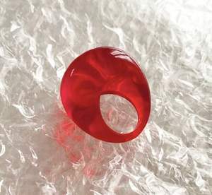 Resin napkin rings with intricate lace patterns cast into <b>clear</b> resin for sophisticated bridal shower <b>table</b> styling - Product Image 5