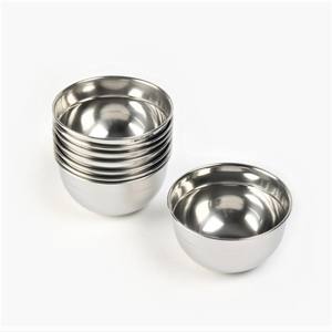 Bol de service pour desserts en acier inoxydable poli de qualité supérieure, forme ronde, écologique, avec un design moderne pour une utilisation en cuisine - Product Image 4