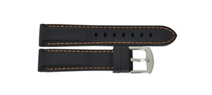 JD003 Orange Silicone Soft Light Sports Smart <b>Watch</b> Bands Water-Resistant Stainless Steel Buckle 27cm Adjustable Sizes 20mm 22mm - Product Image 4