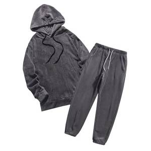 Men's Solid Tracksuit Casual Fleece Pullover Sweatshirts Fluffy Warm Long Sleeve <b>Hoodies</b> with Ultra Soft <b>Comfy</b> - Product Image 1