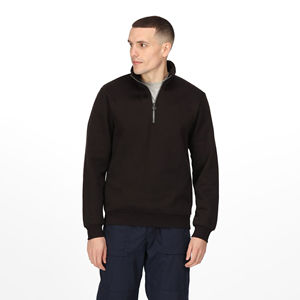 2025 personnalisé de haute qualité hommes vêtements de rue fermeture éclair col haut polaire lourd demi fermeture éclair sweat avec service OEM - Product Image 1